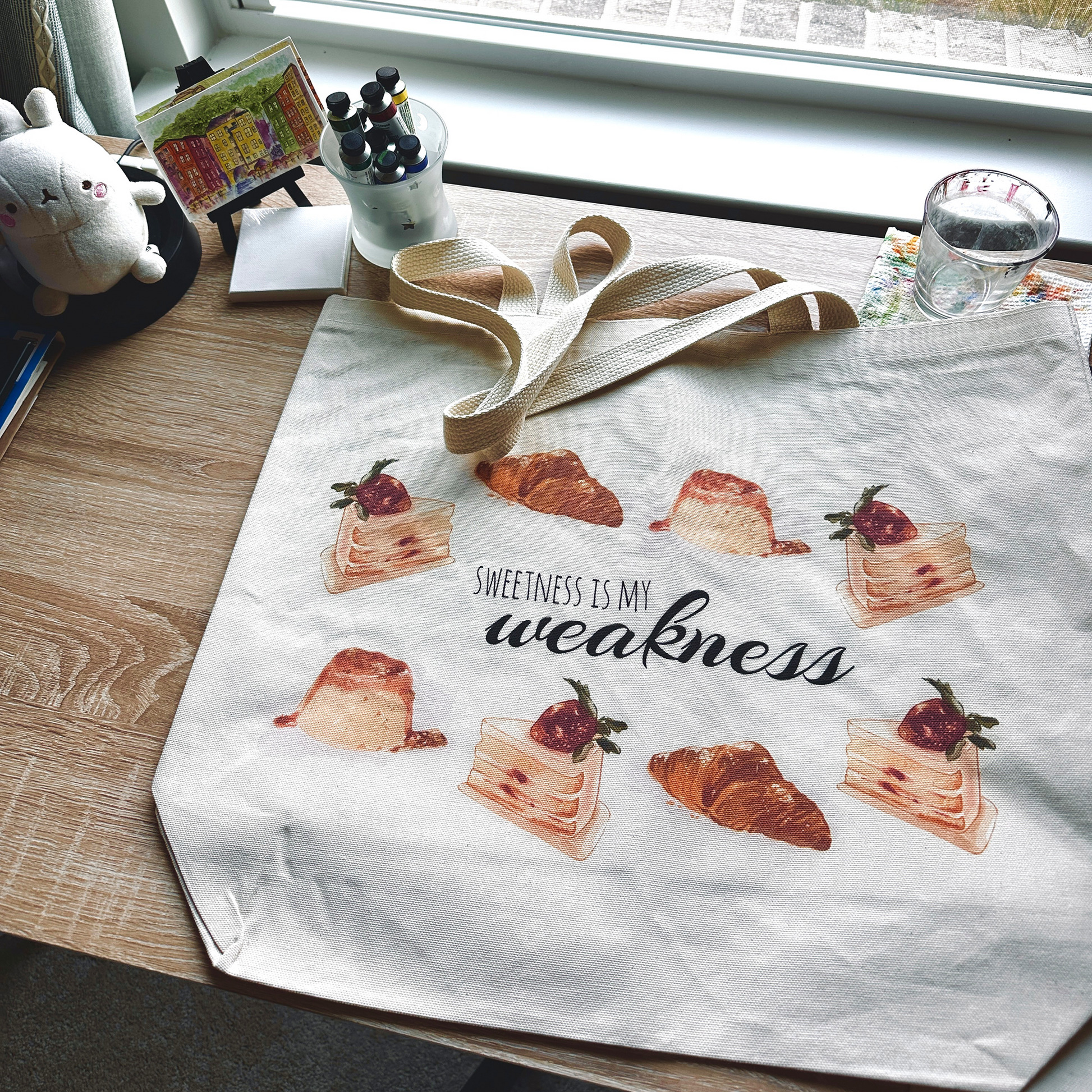 Square Cotton Canvas Tote Bag-6