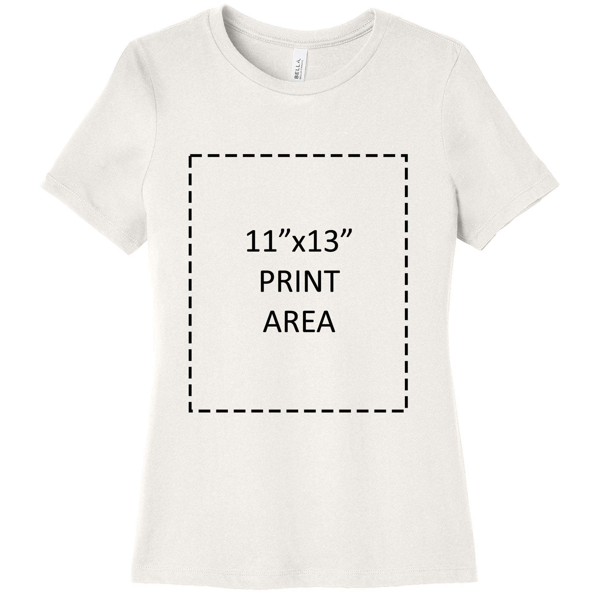 Bella + Canvas Women's Vintage White Relaxed Jersey T-Shirt 6400 Canvastry Wholesale Print On Demand
