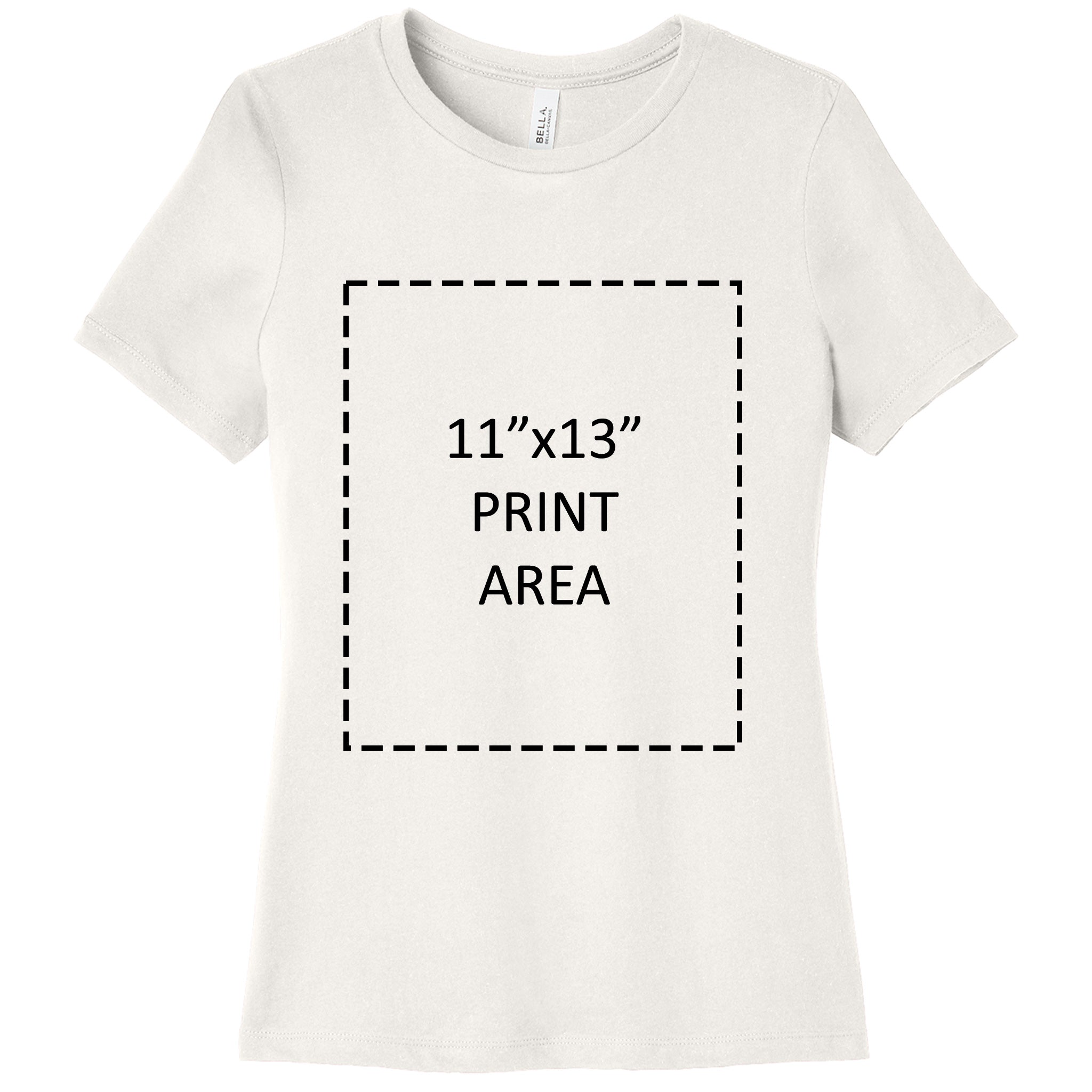 Bella + Canvas Women's Vintage White Relaxed Jersey T-Shirt 6400 Canvastry Wholesale Print On Demand