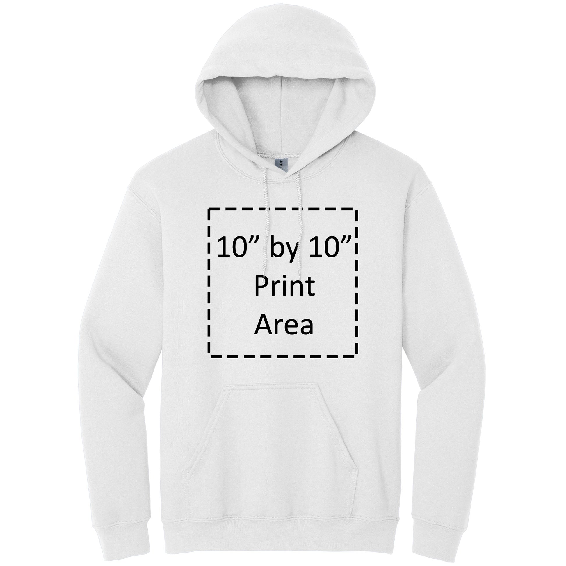 Gildan Adult White Heavy Blend Hooded Sweatshirt 18500 Canvastry Wholesale Print On Demand
