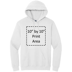 Gildan Adult White Heavy Blend Hooded Sweatshirt 18500 Canvastry Wholesale Print On Demand