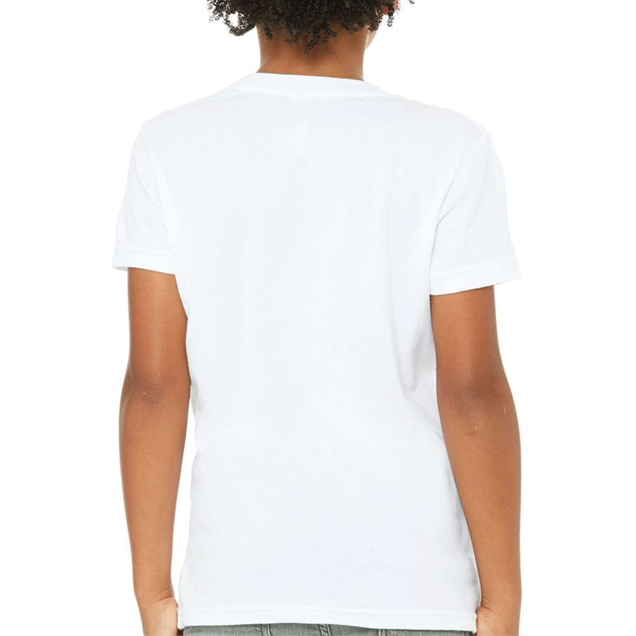Bella + Canvas Youth White Jersey Short Sleeve Tee 3001Y-zoom-5