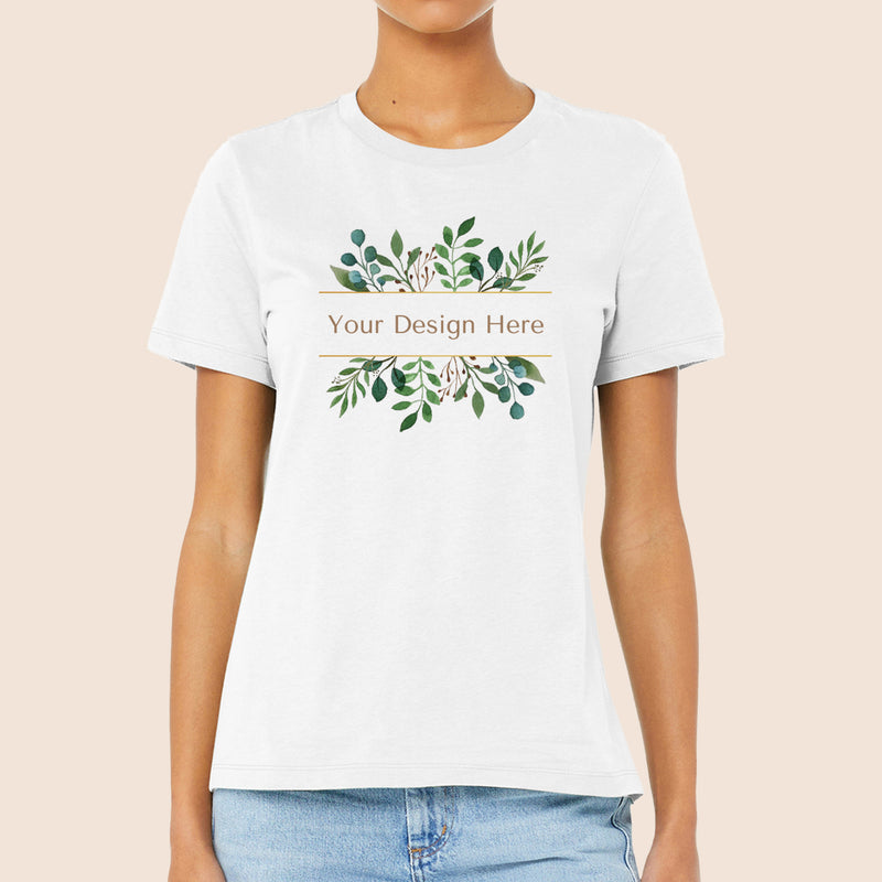 Bella + Canvas Women's White Relaxed Jersey T-Shirt 6400-zoom-
