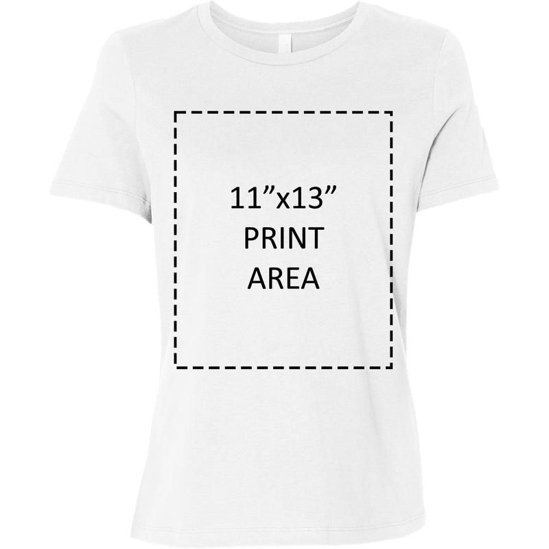 Bella + Canvas Women's White Relaxed Jersey T-Shirt 6400-zoom-