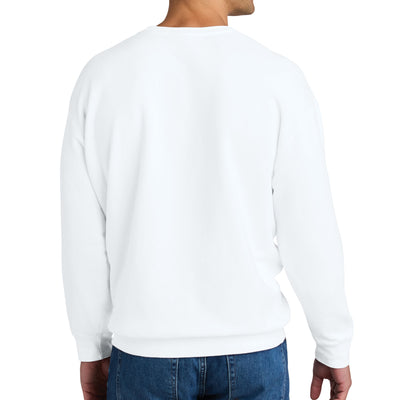 Comfort Colors Adult White Lightweight Fleece Crewneck Sweatshirt 1466