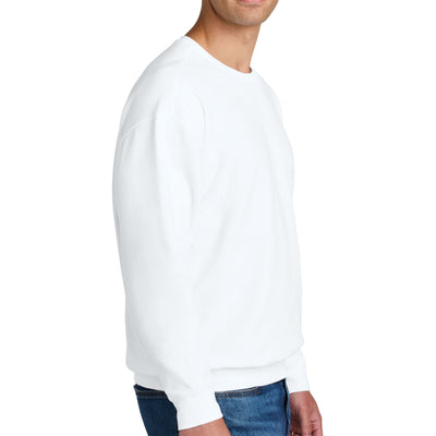 Comfort Colors Adult White Lightweight Fleece Crewneck Sweatshirt 1466