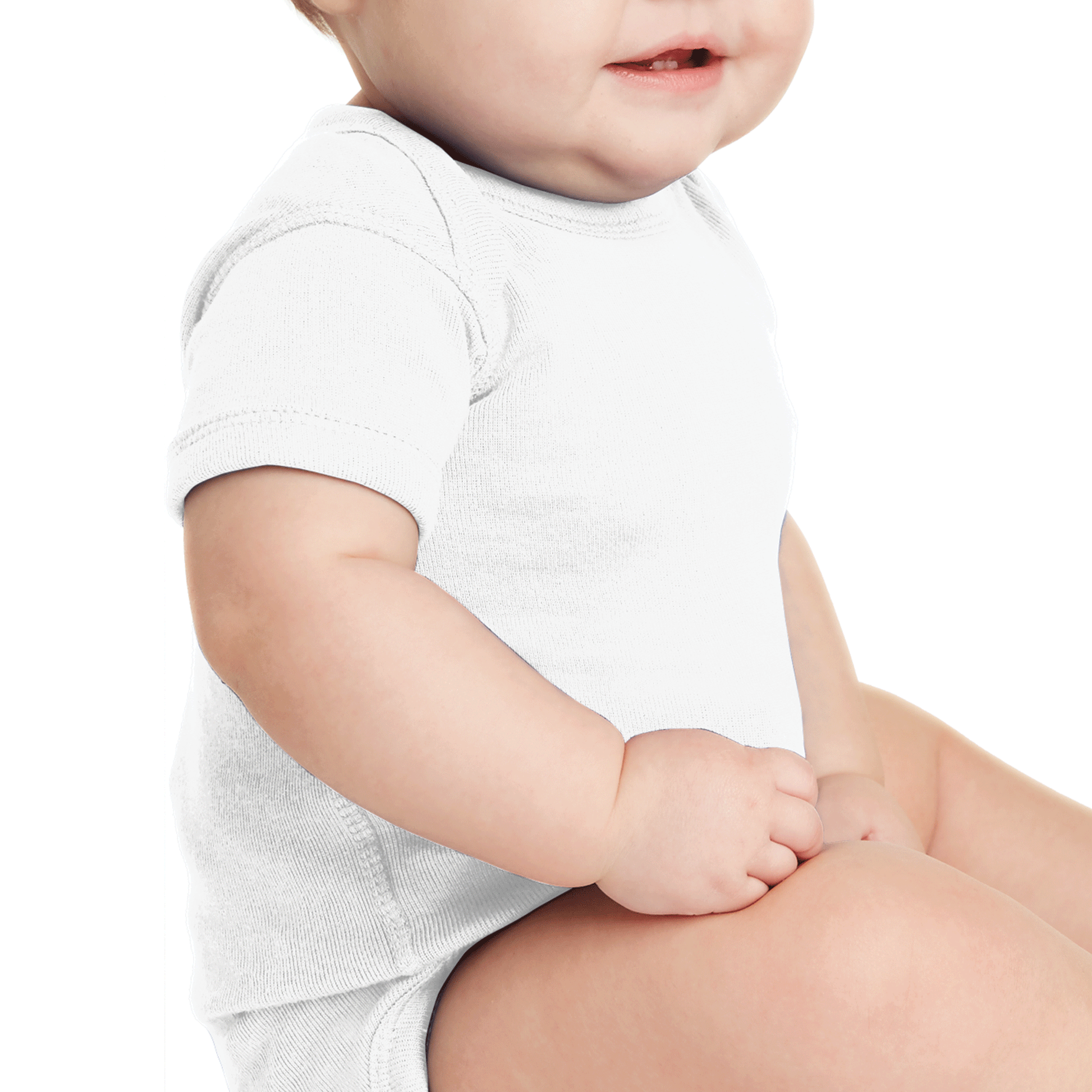 Rabbit Skins White Infant Baby Rib Bodysuit 4400-4