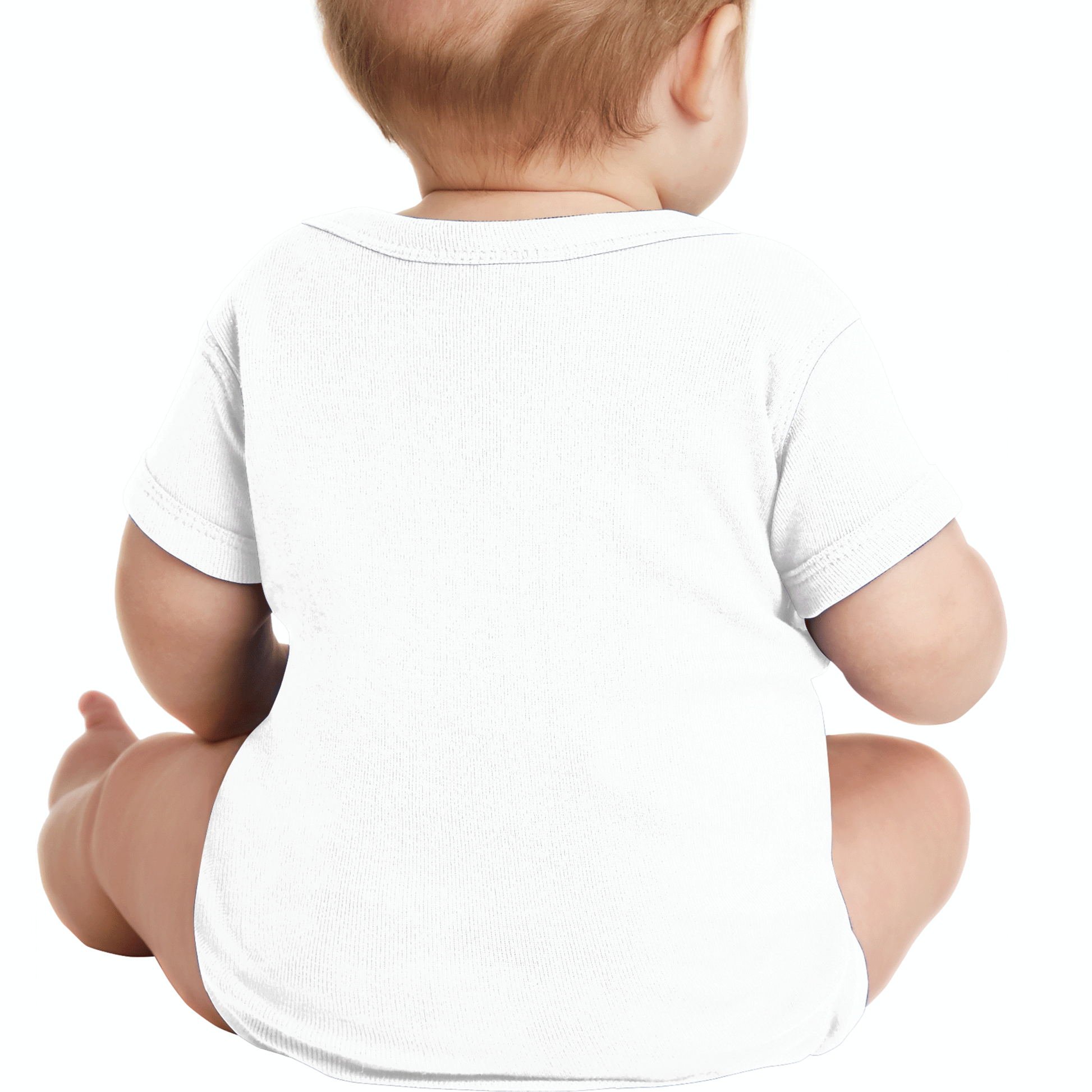 Rabbit Skins White Infant Baby Rib Bodysuit 4400-5