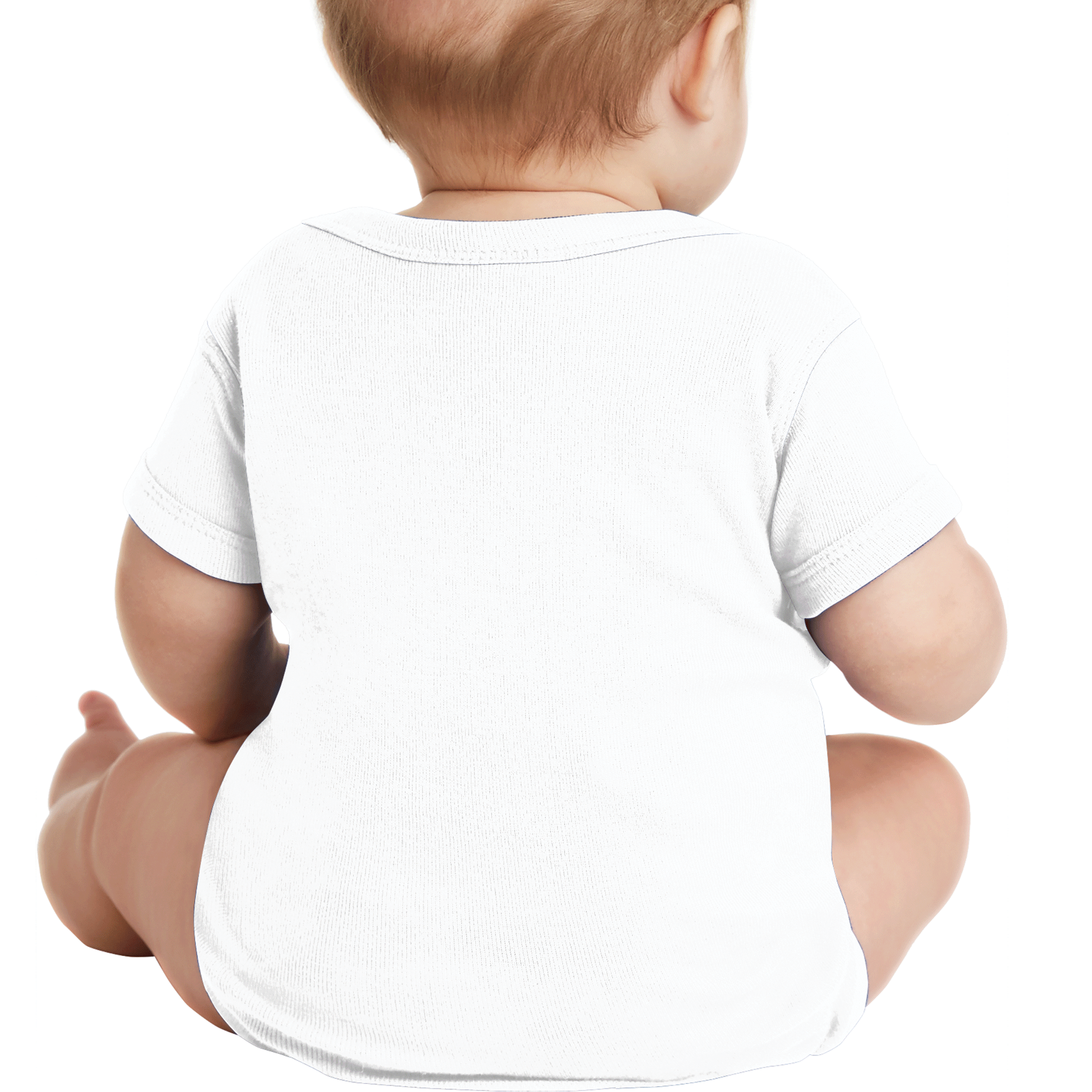 Rabbit Skins White Infant Baby Rib Bodysuit 4400-zoom-5