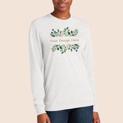 Next Level Apparel White CVC Long Sleeve T-Shirt 6211