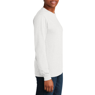 Next Level Apparel White CVC Long Sleeve T-Shirt 6211