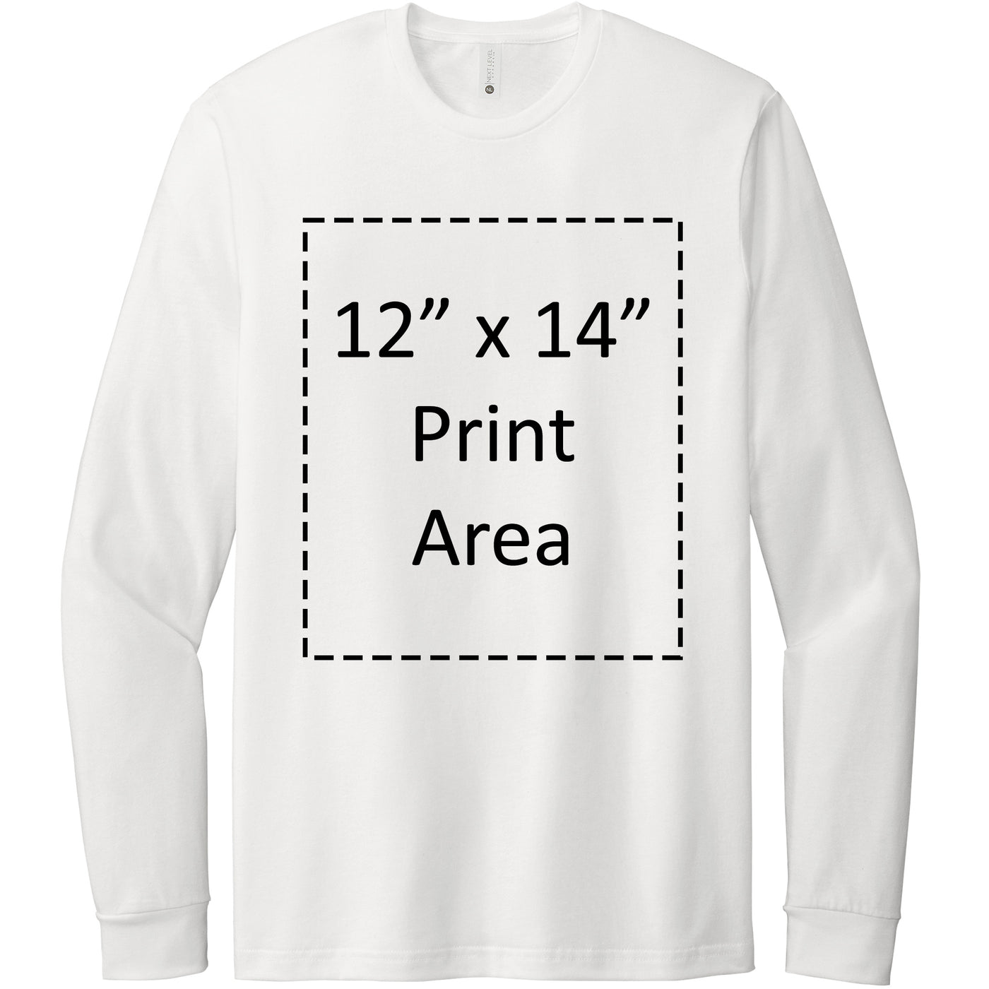 Next Level Apparel White CVC Long Sleeve T-Shirt 6211