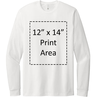 Next Level Apparel White CVC Long Sleeve T-Shirt 6211