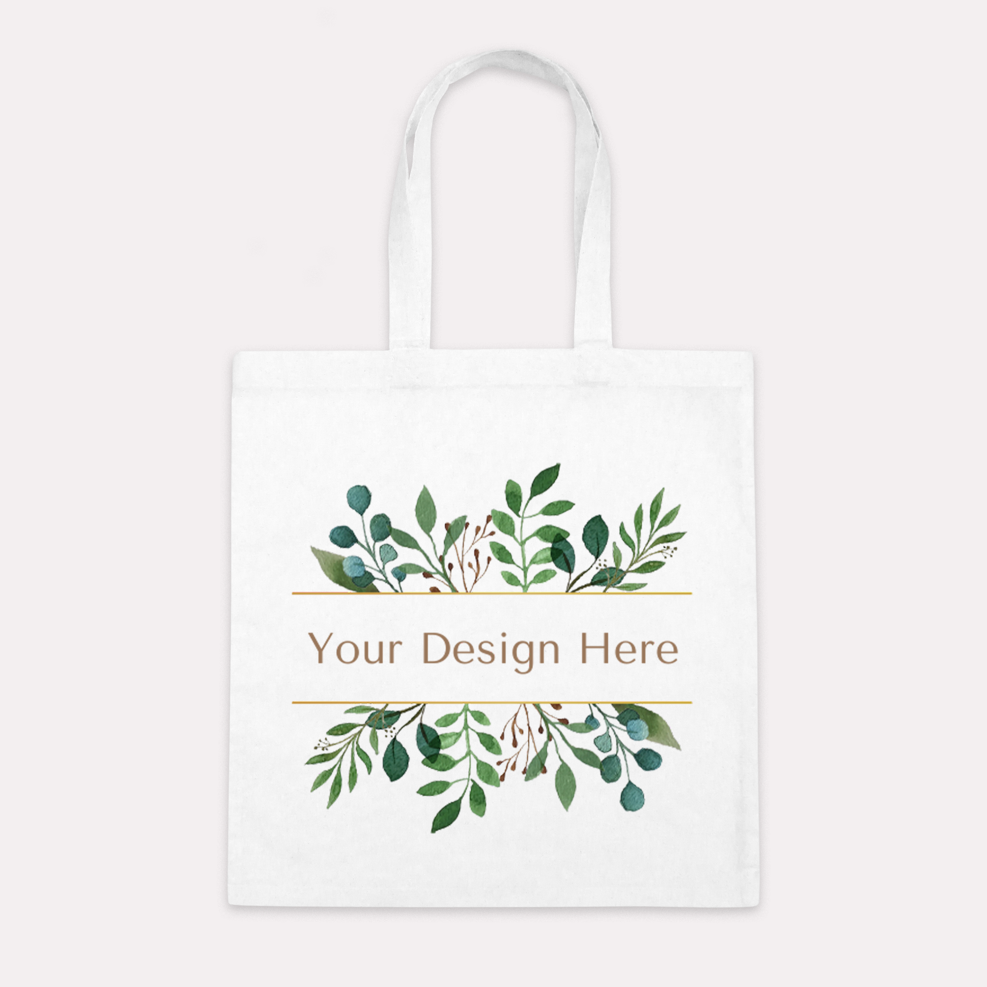 Simple White Cotton Canvas Tote Bag-2