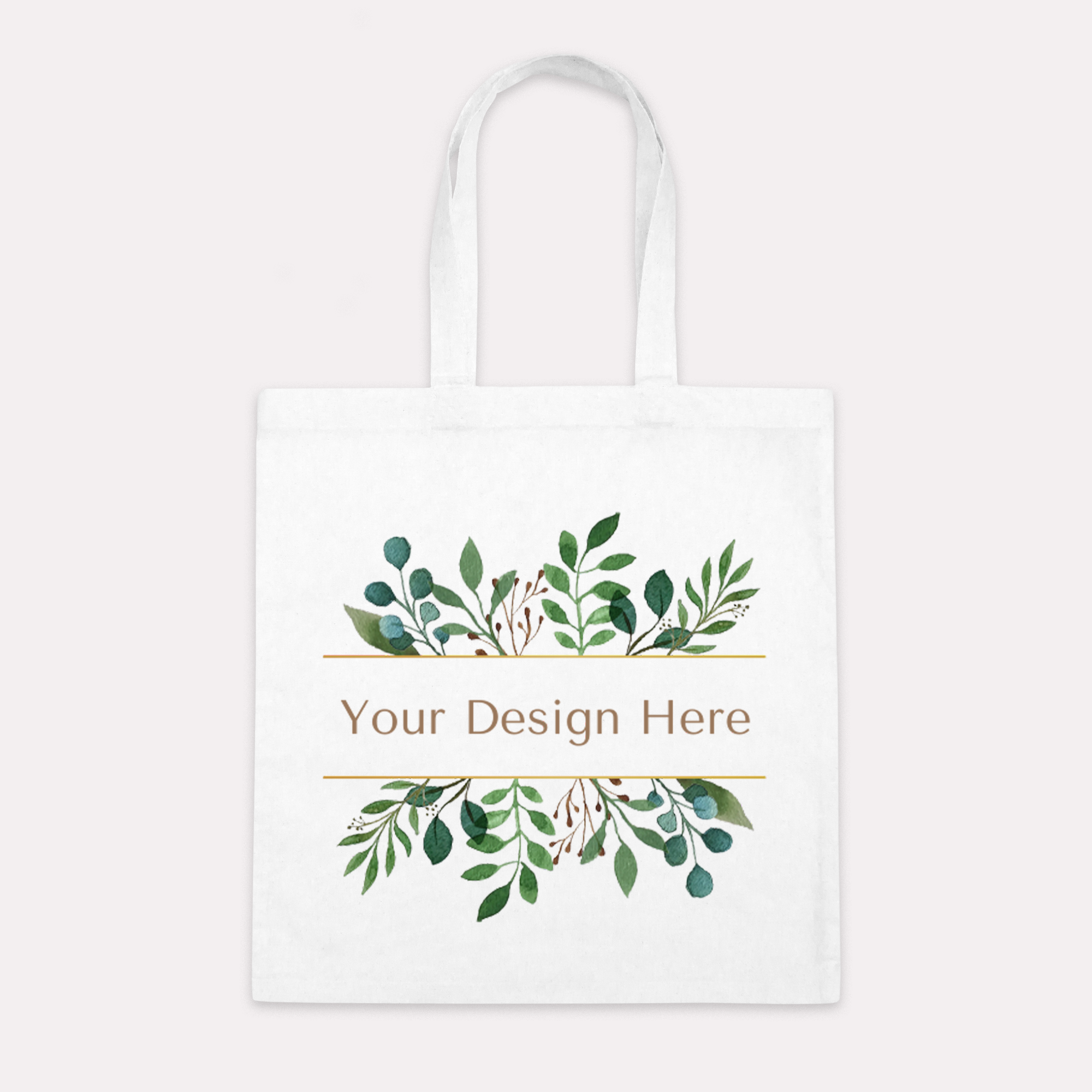 Simple White Cotton Canvas Tote Bag-zoom-2
