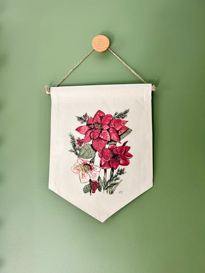 Natural Cotton Canvas Shield Banner