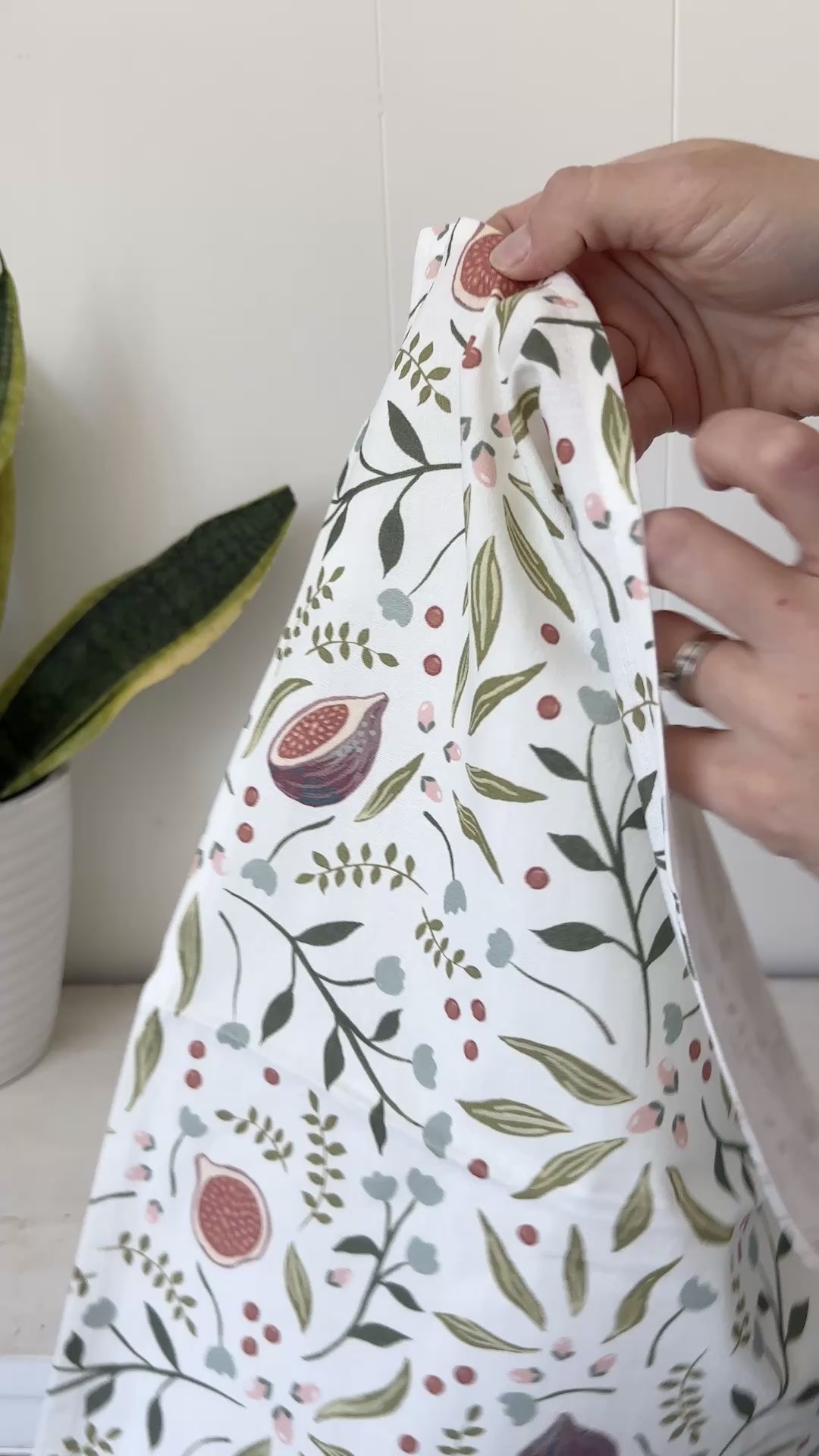 White Tea Towel 15"x20" with Full Coverage Print-5