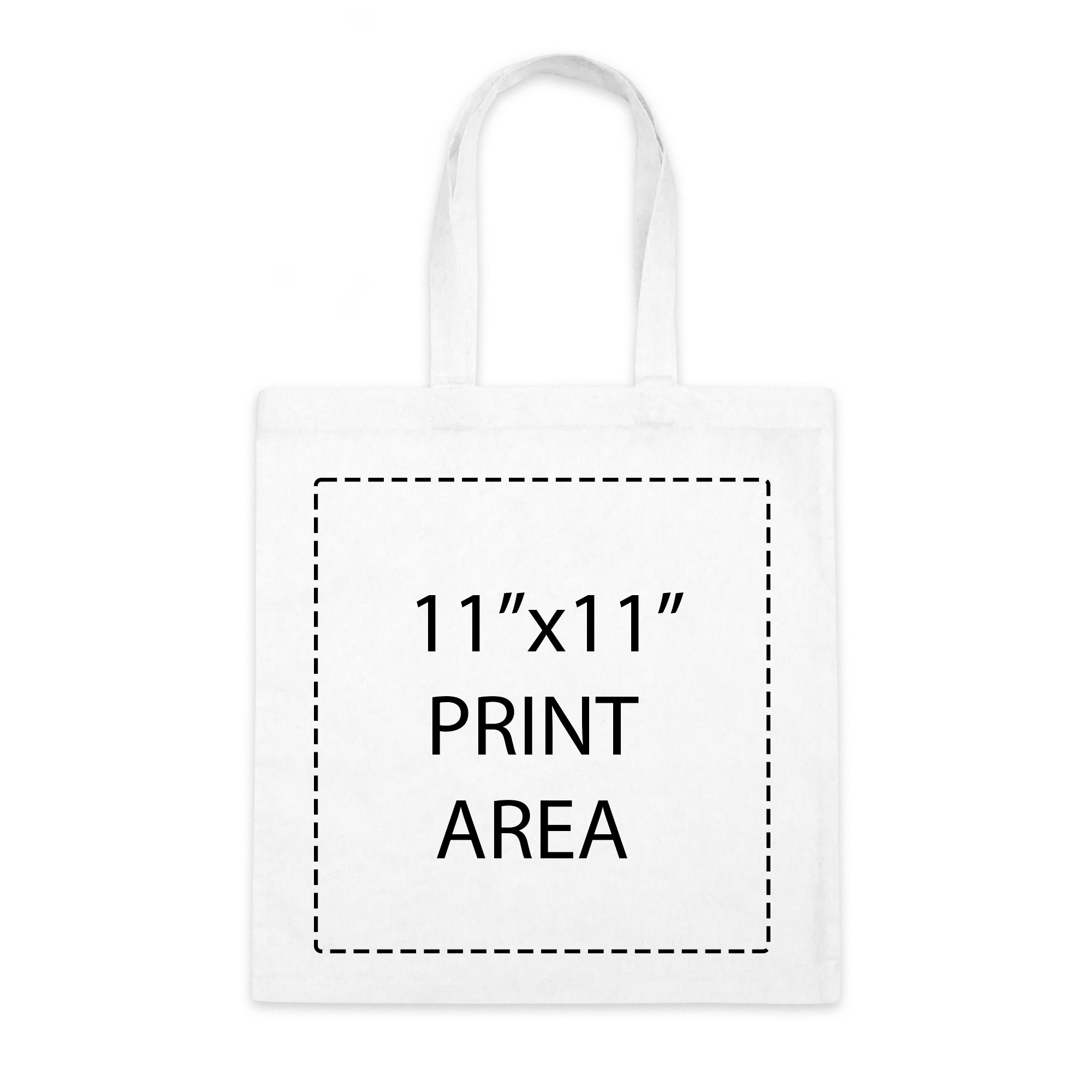 Simple White Cotton Canvas Tote Bag-zoom-3