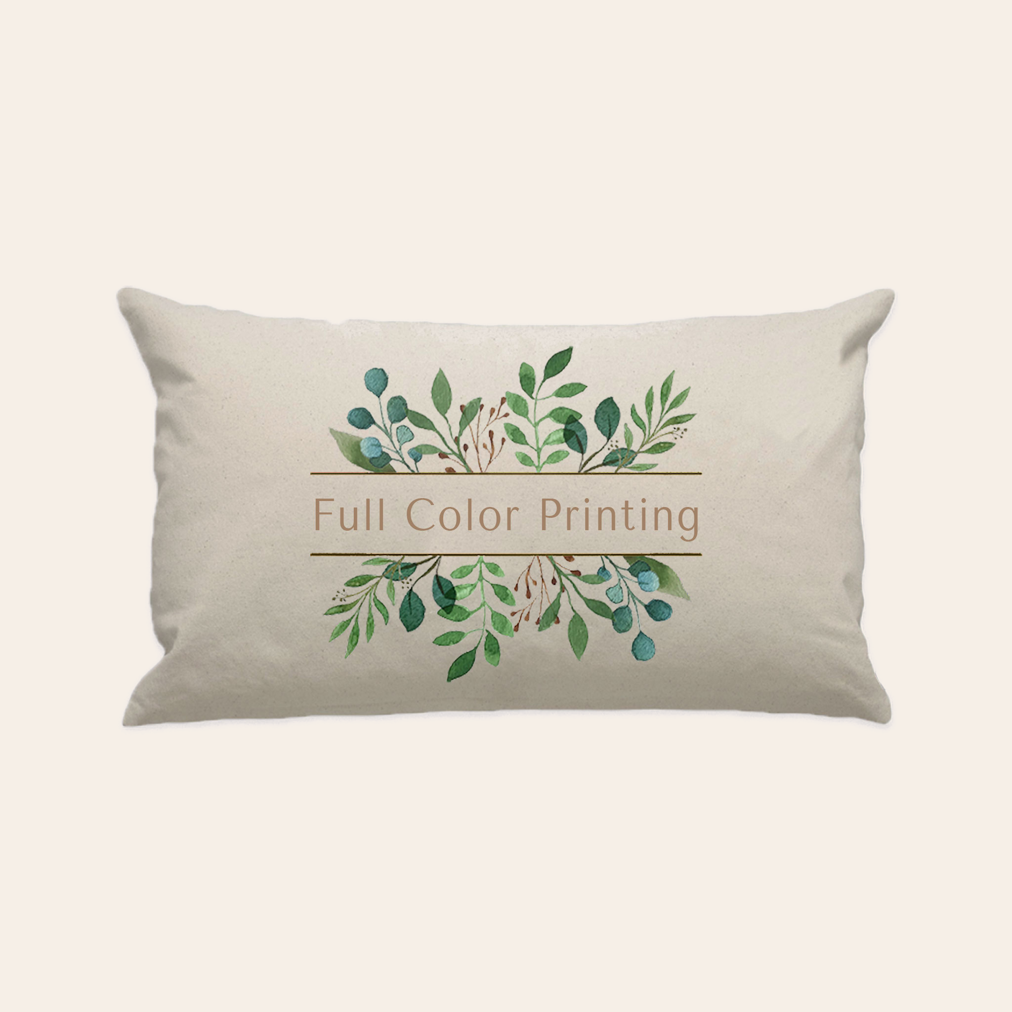Natural Cotton Canvas Pillow Cover