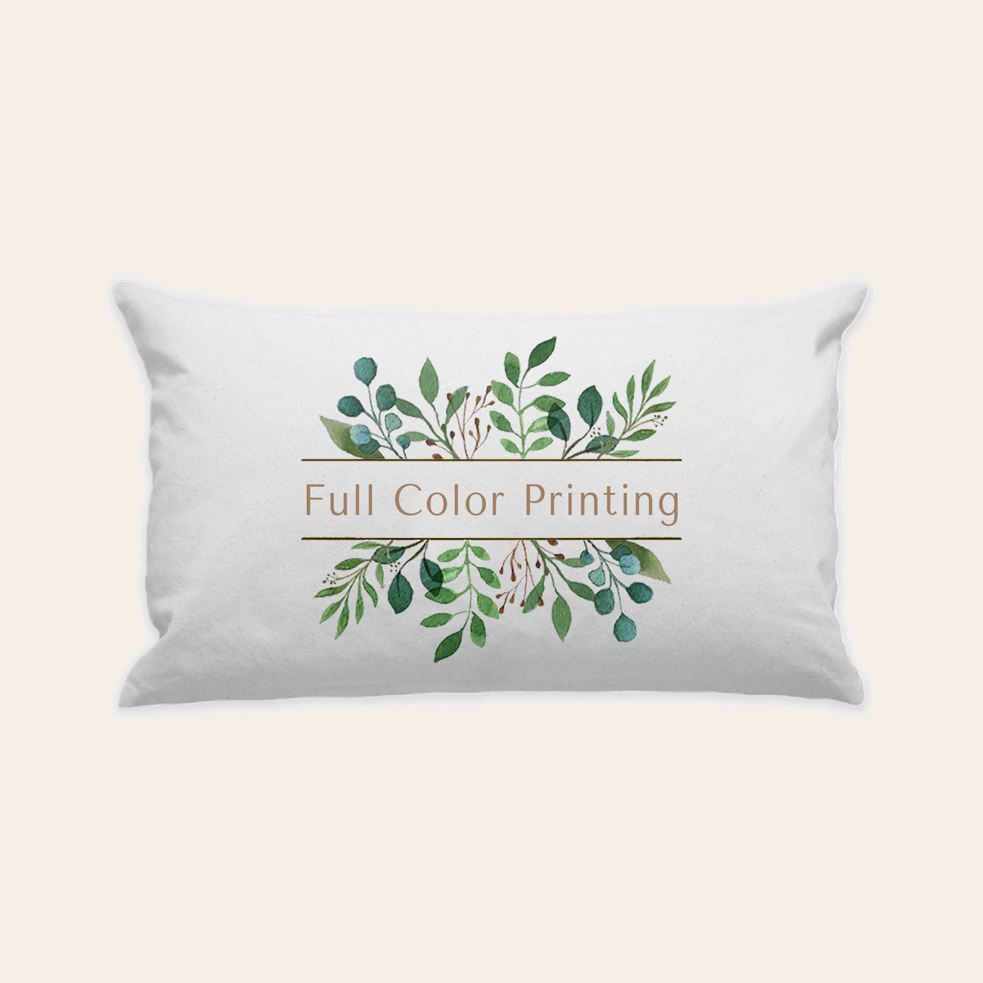 White Cotton Canvas Pillow Cover