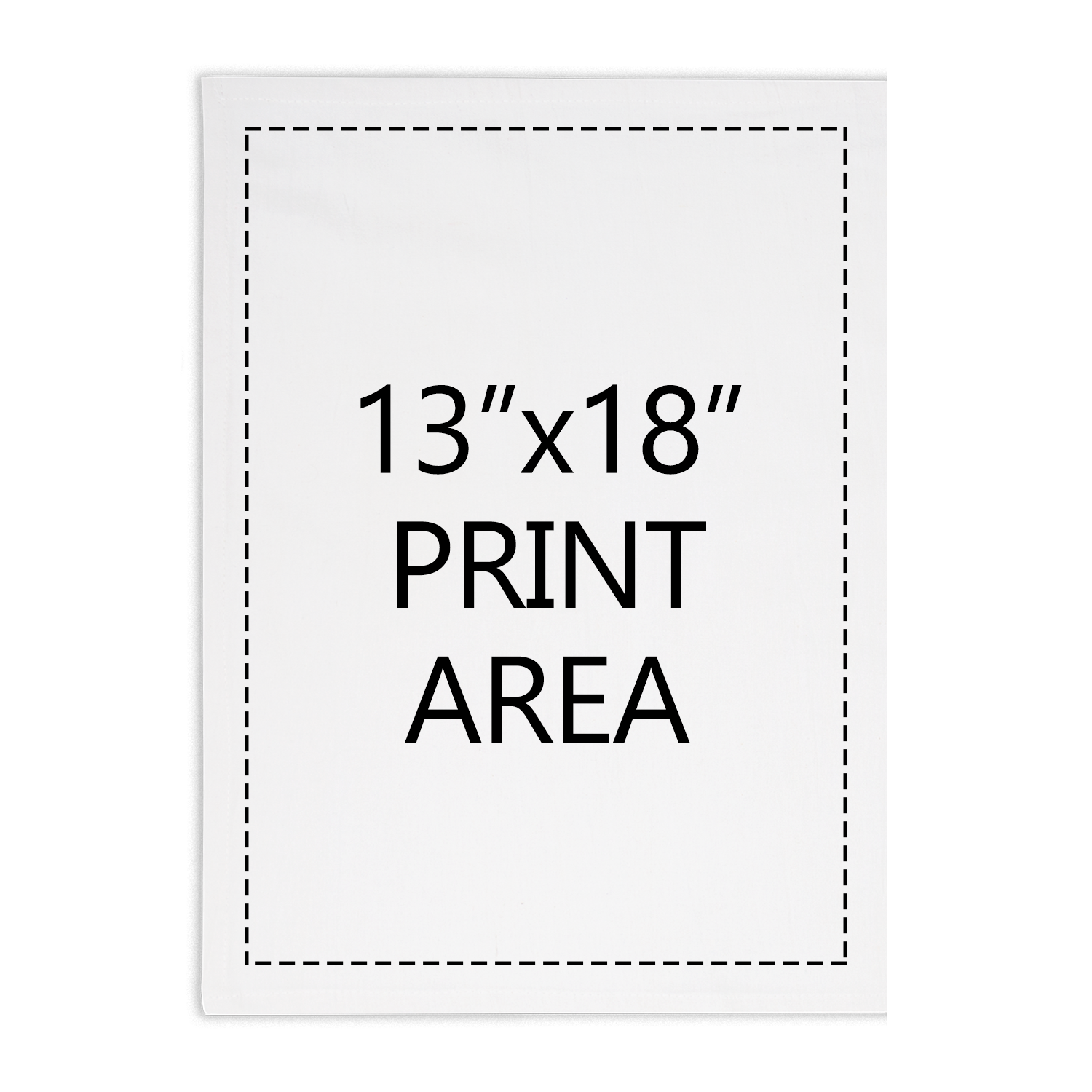 White Tea Towel 15"x20" with Centered Print-zoom-3