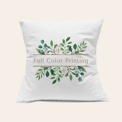White Cotton Canvas Pillow Cover