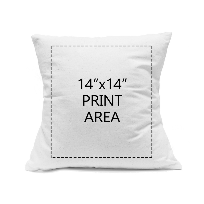 White Cotton Canvas Pillow Cover 18"x18"-zoom-