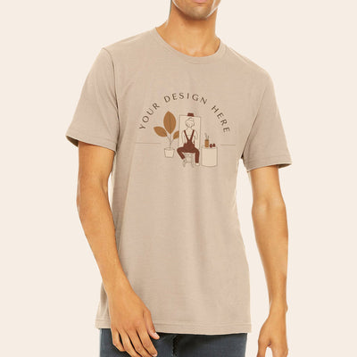 Bella and Canvas Unisex Tan T-Shirt