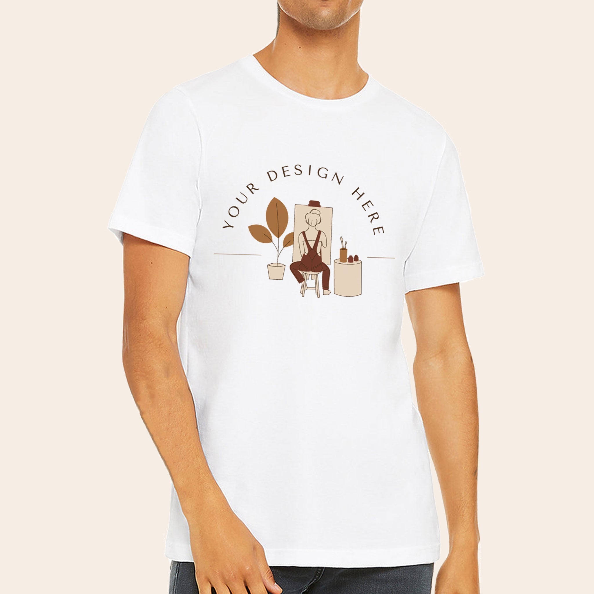 Bella + Canvas Unisex White T-Shirt 