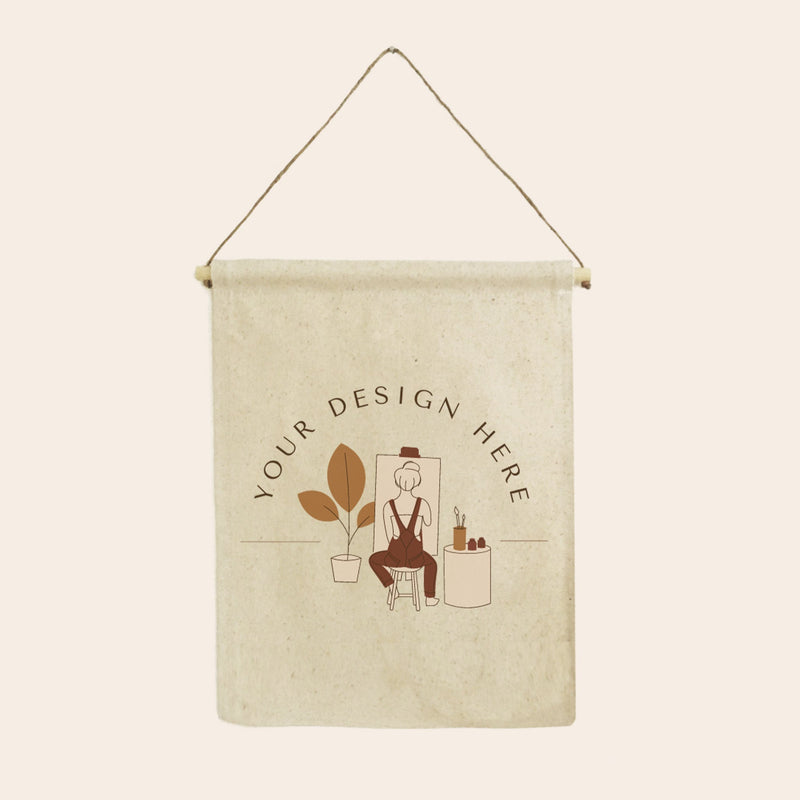 Natural Cotton Canvas Flag Banner-zoom-