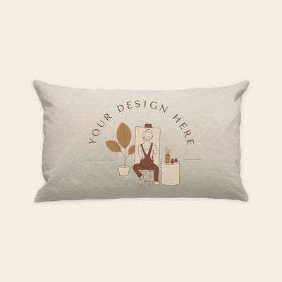 Natural Cotton Canvas Pillow Cover