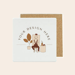Print your designs on ceramic stone coasters.