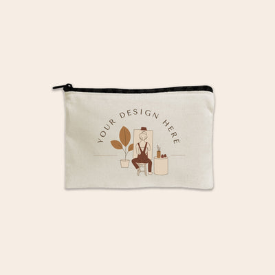 Custom printed canvas pouch online