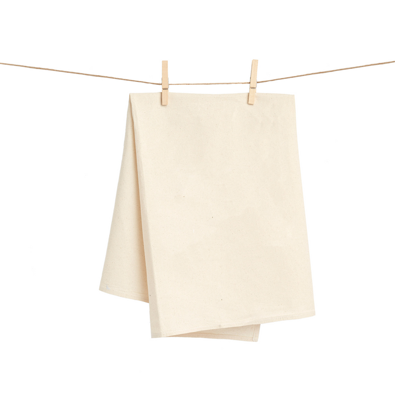 Natural Flour Sack Tea Towel 27"x27"-zoom-