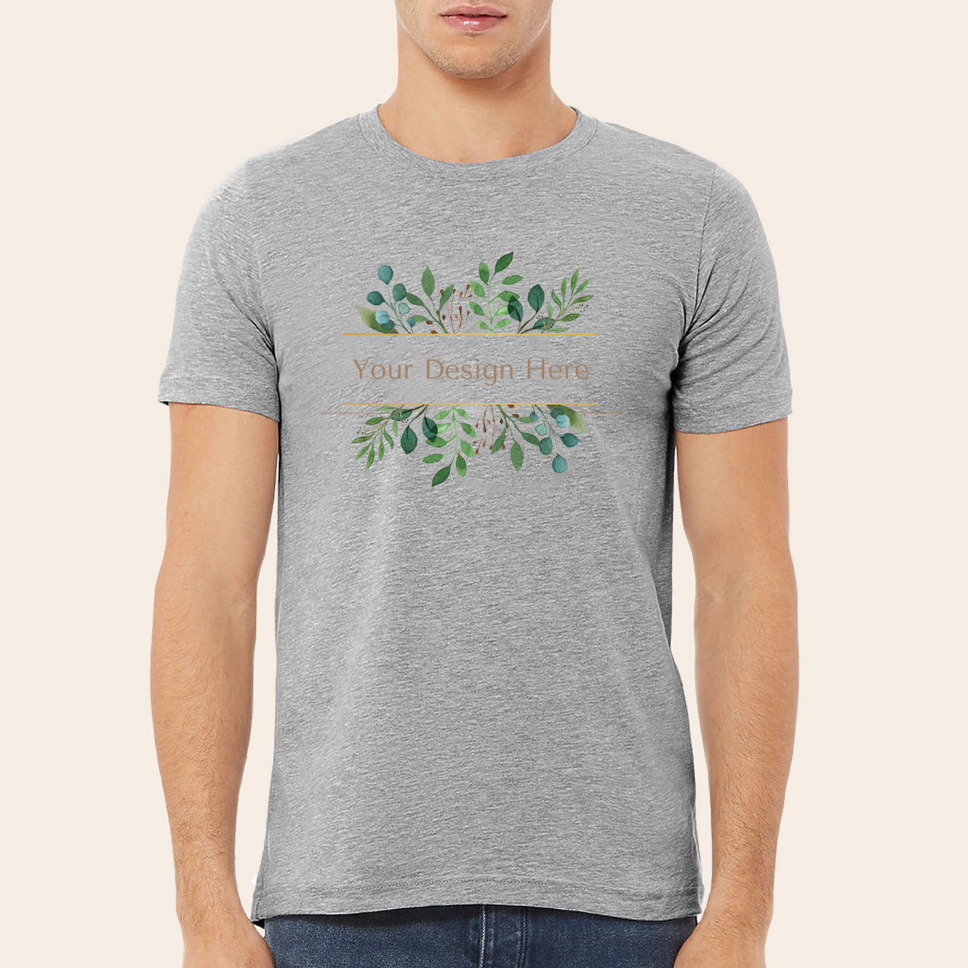 Bella and Canvas Unisex Heather Gray T-Shir