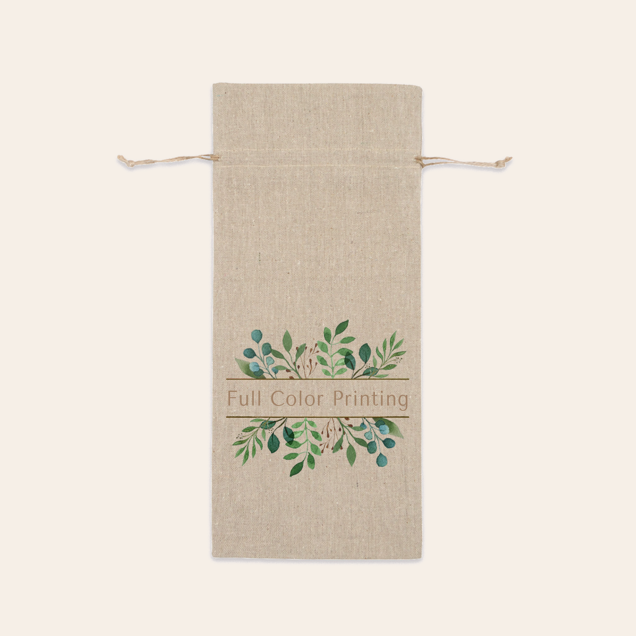 Linen Wine Bag 
