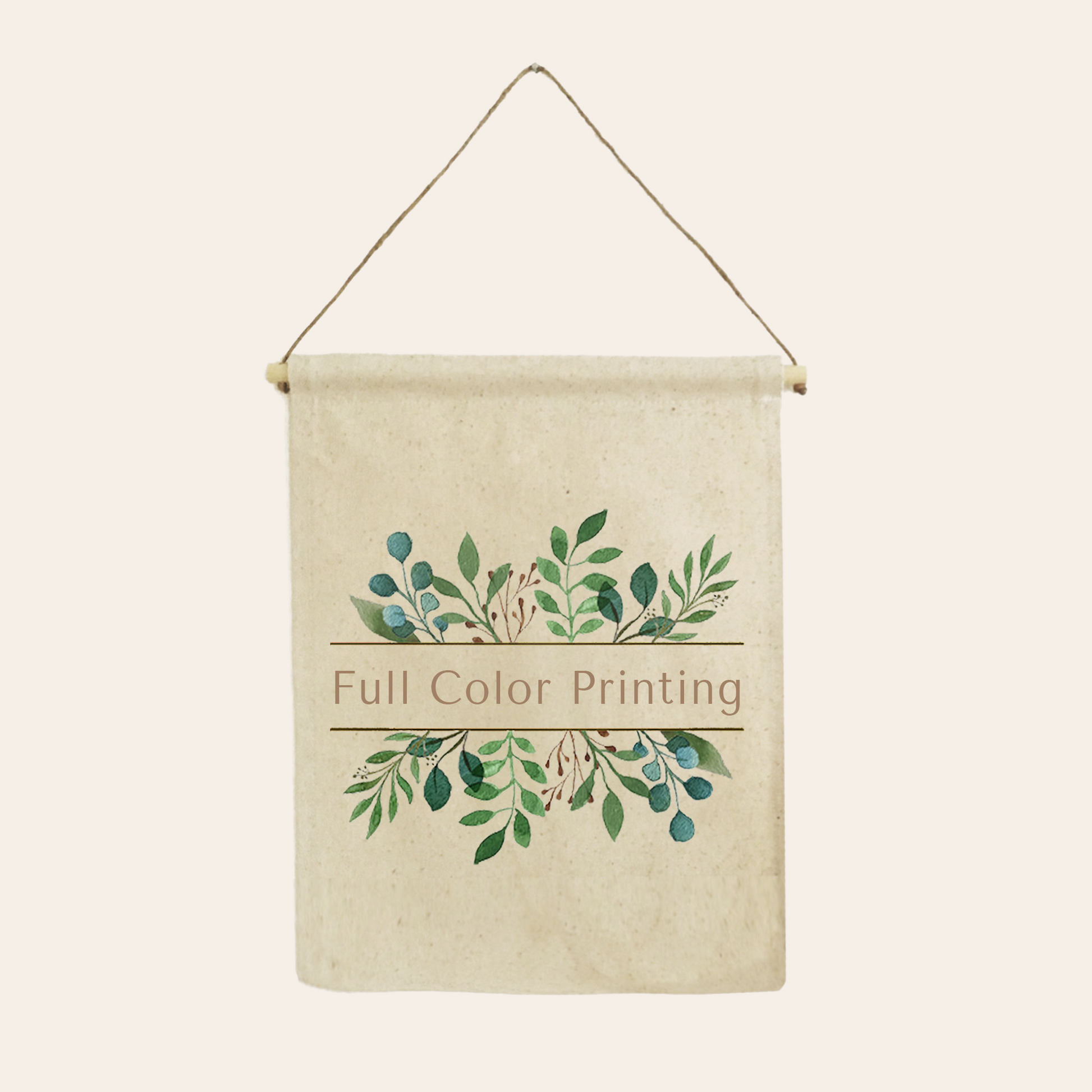 Natural Cotton Canvas Flag Banner