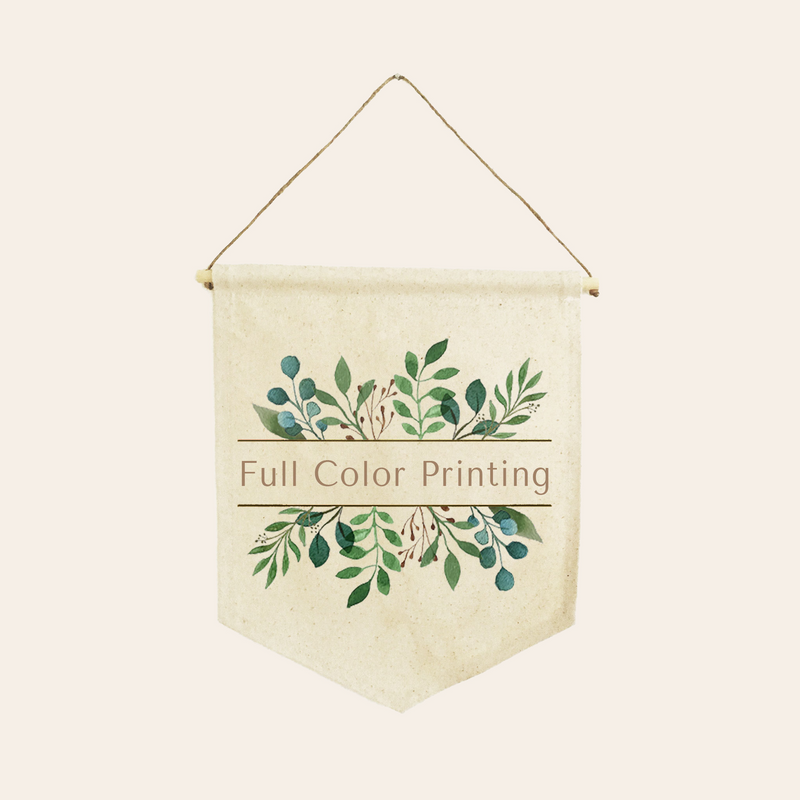 Natural Cotton Canvas Shield Banner-zoom-