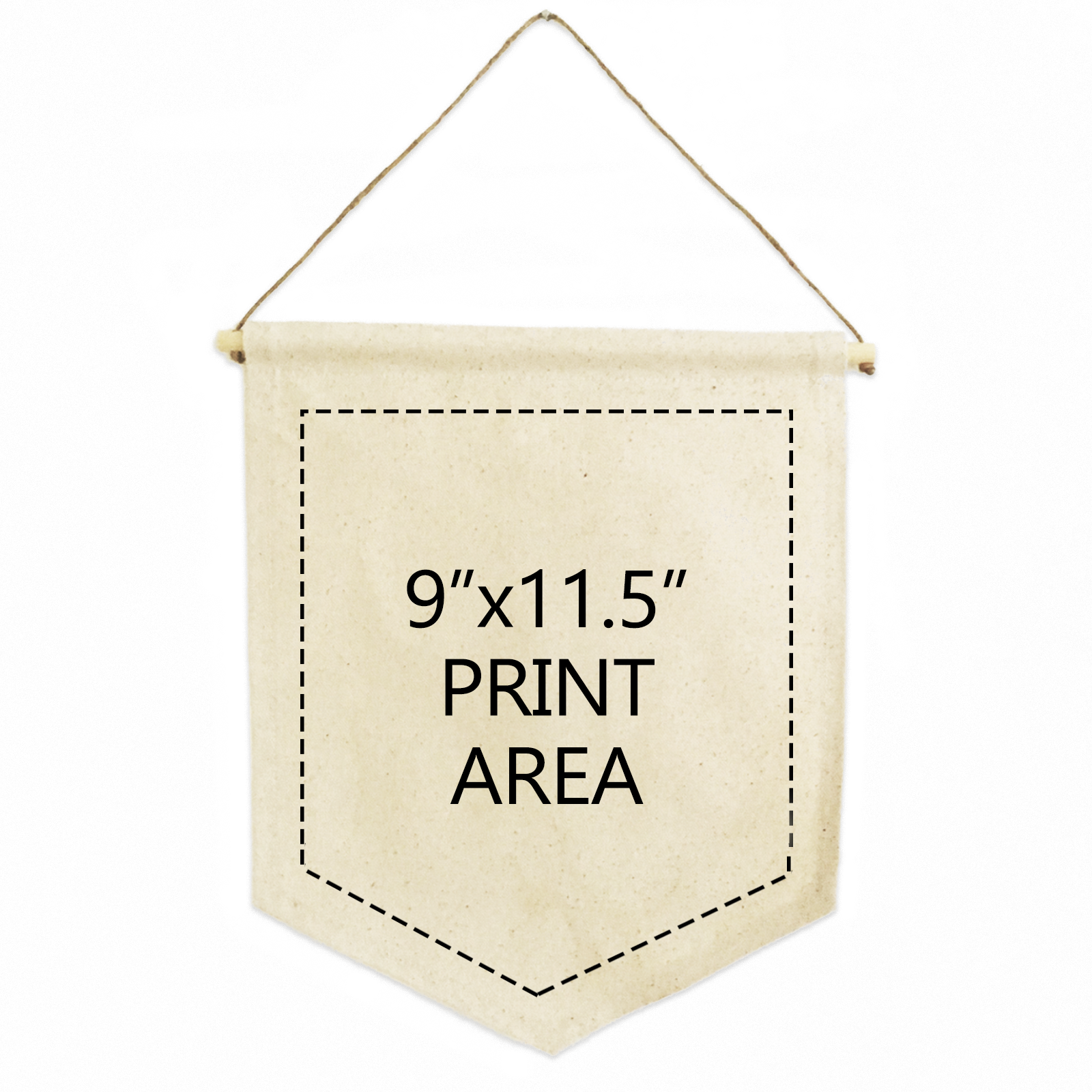 Natural Cotton Canvas Shield Banner-3