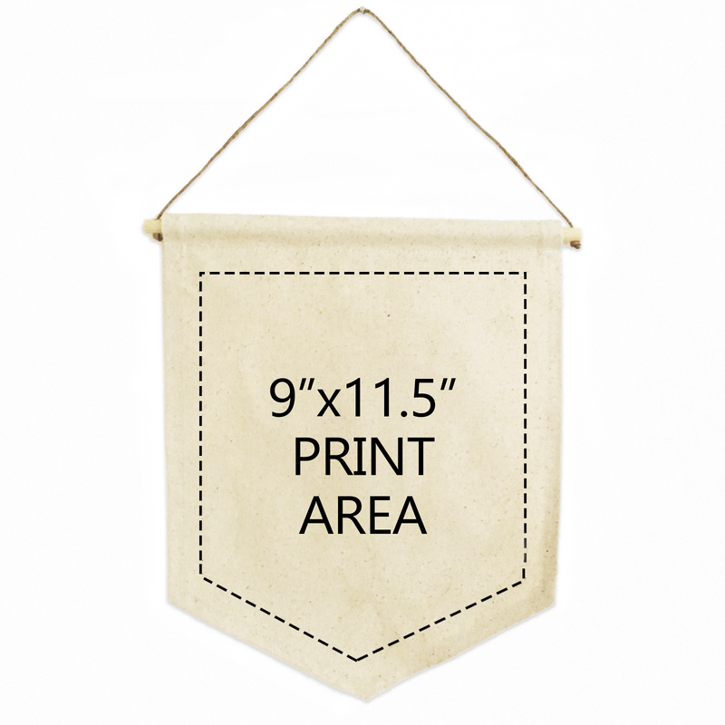 Natural Cotton Canvas Shield Banner-zoom-