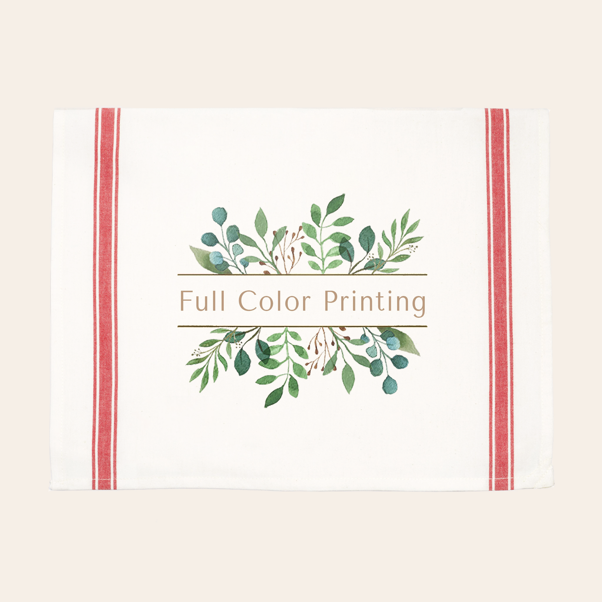 Red Striped Kitchen Towel