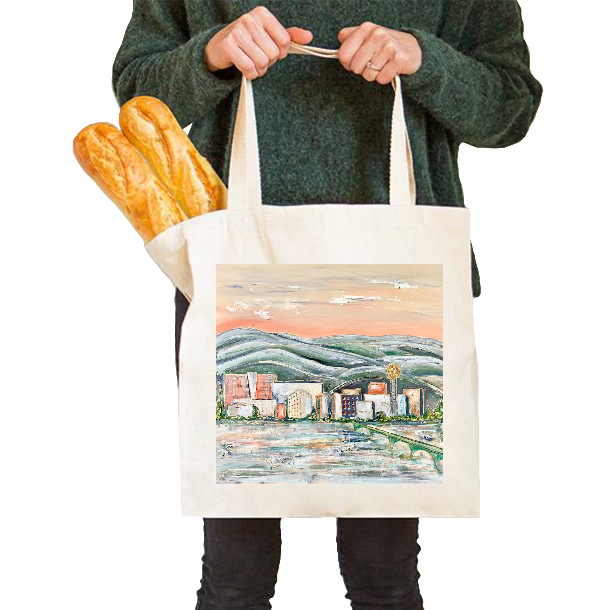 Simple Cotton Canvas Tote Bag-zoom-7