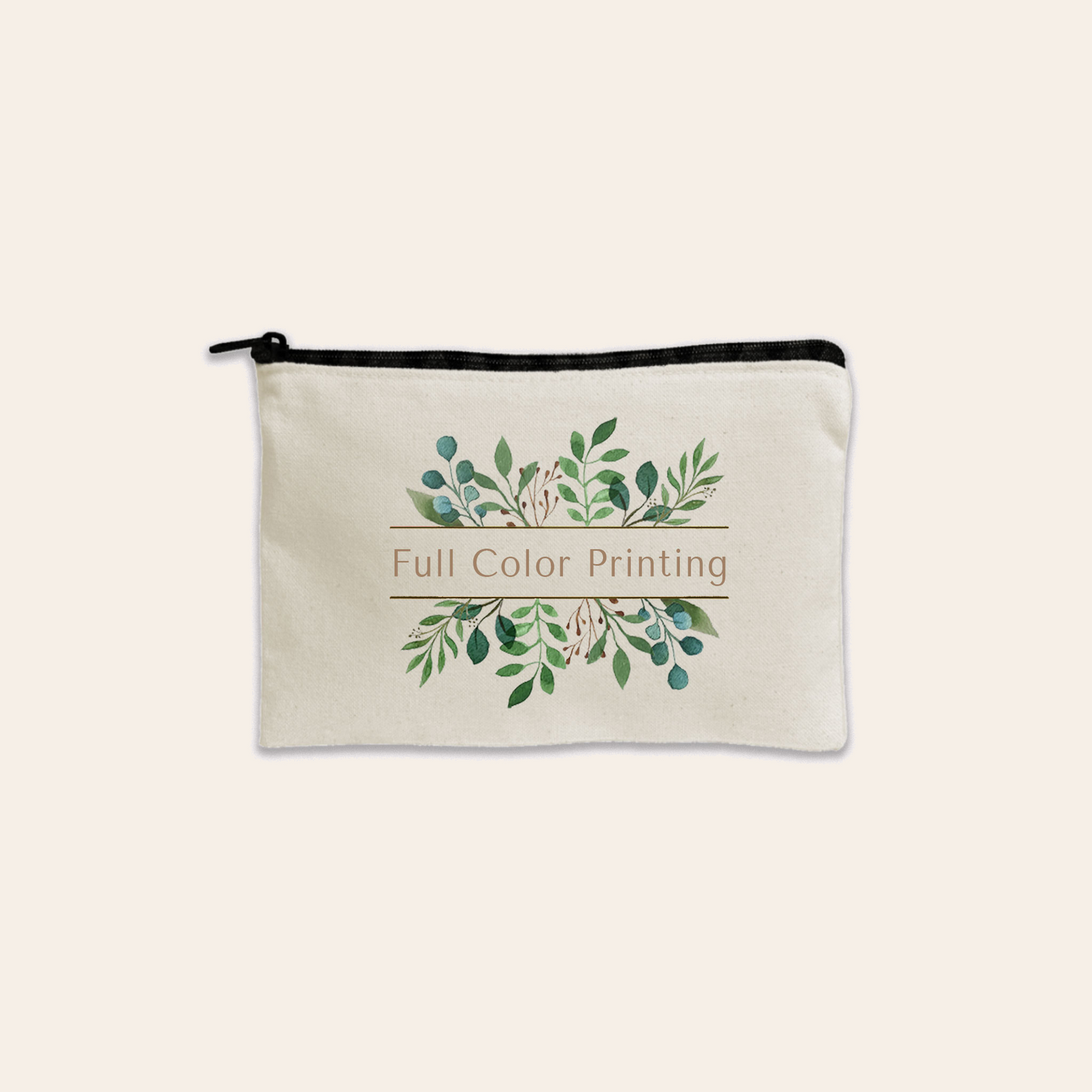 Custom Canvas Zipper Pouch, Canvas Zipper Pouch