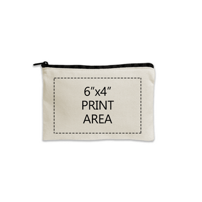 Supply Canvas Zipper Pouch 5"x 7"