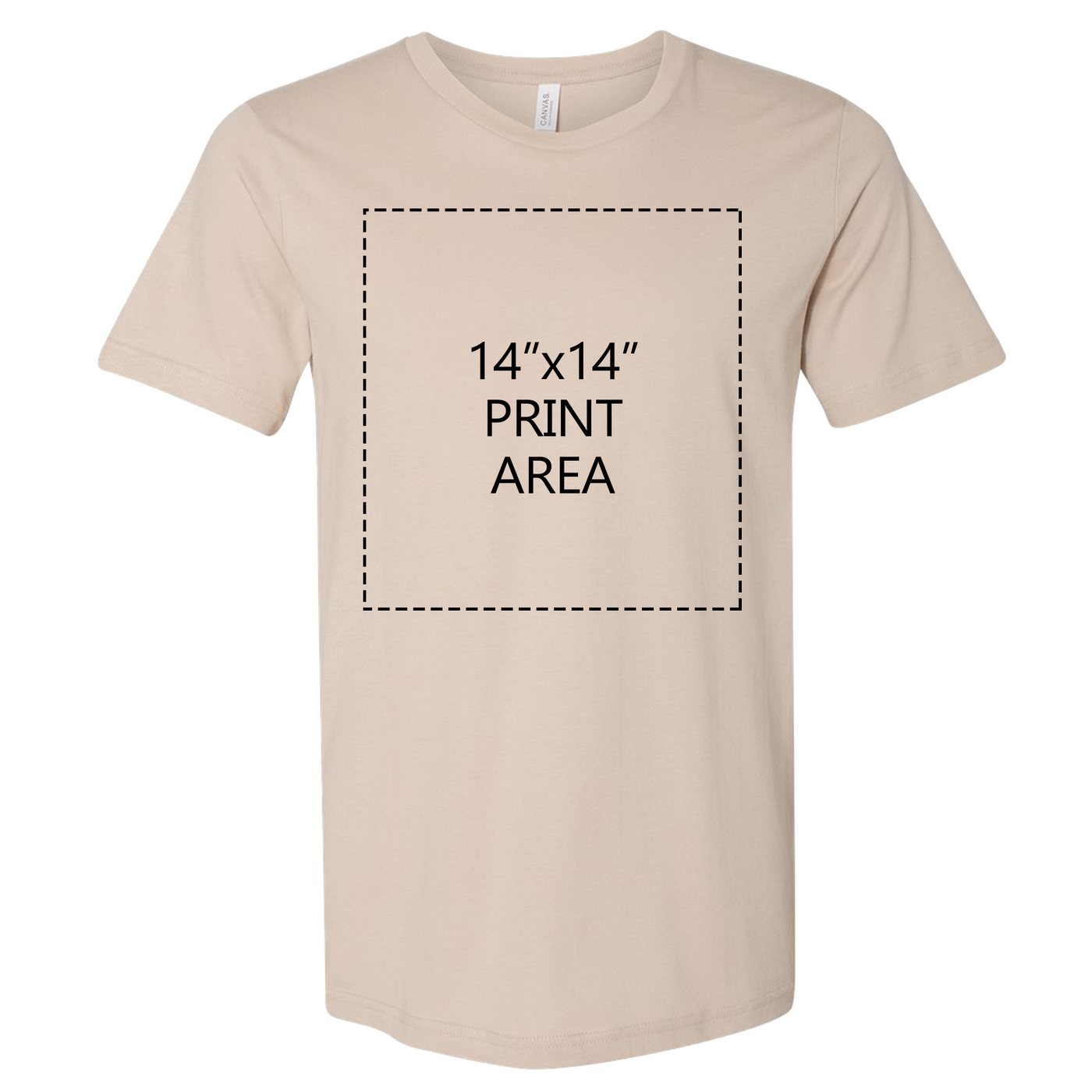 Bella + Canvas Unisex Tan T-Shirt