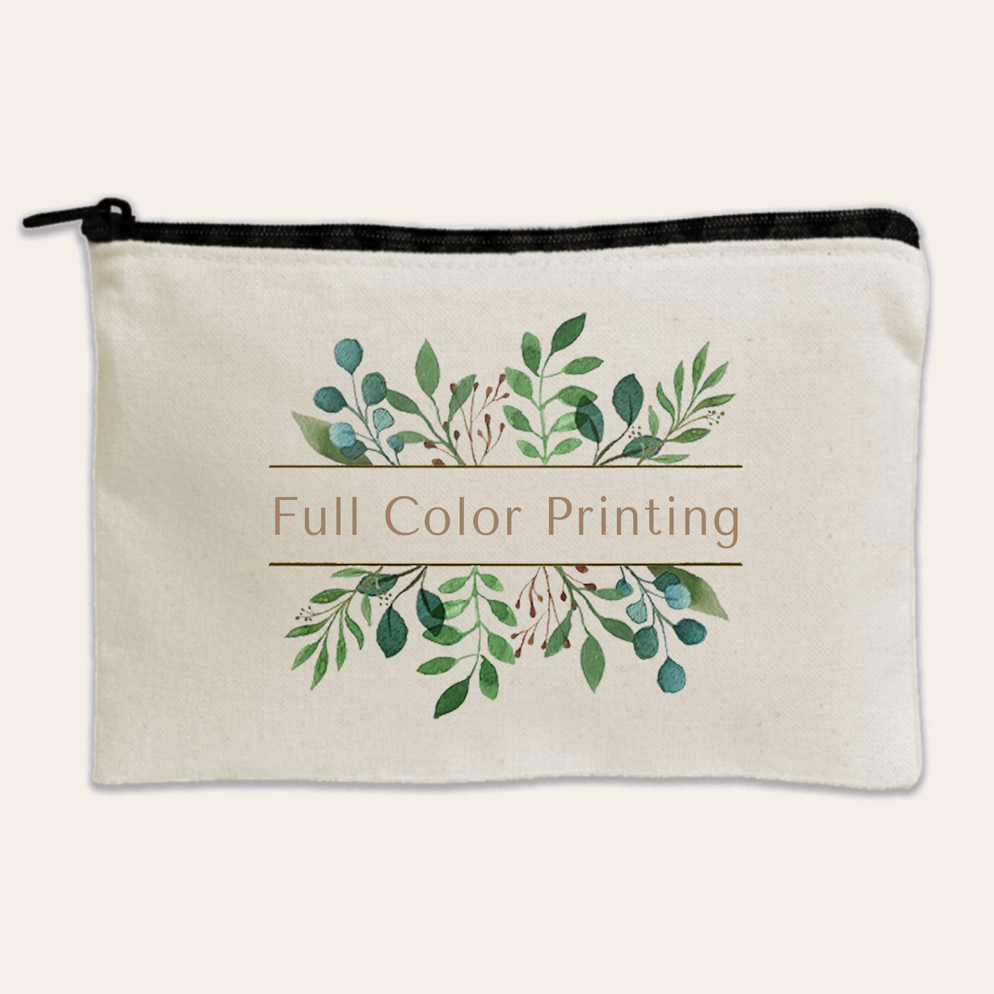 Travel Canvas Zipper Pouch