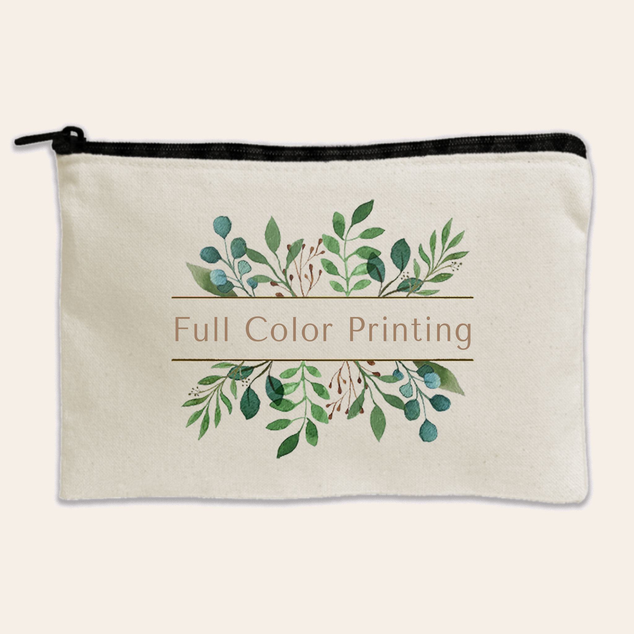 Travel Canvas Zipper Pouch