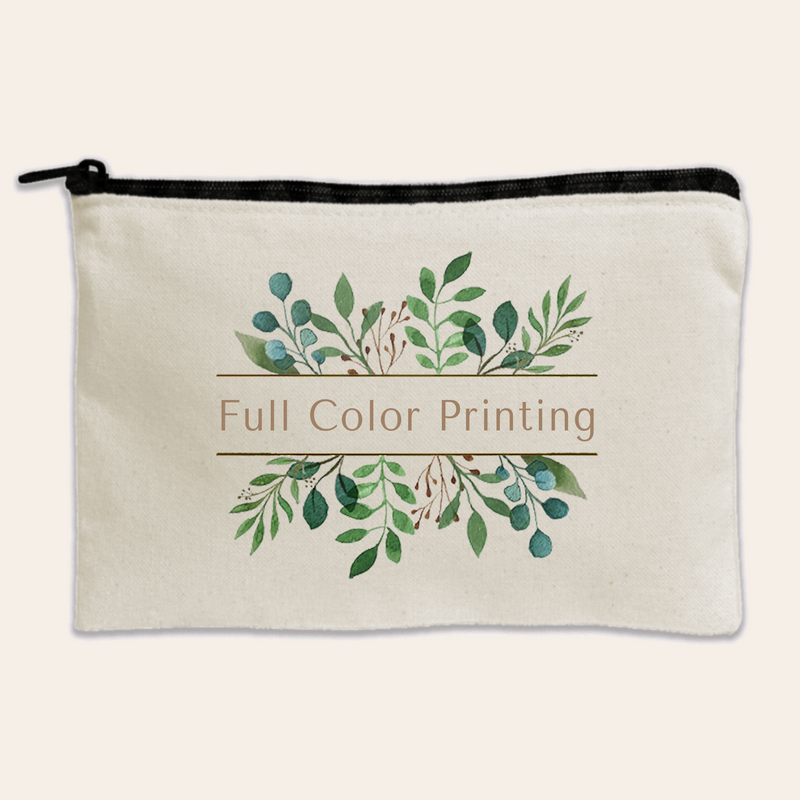 Travel Canvas Zipper Pouch 11"x 8.5"-zoom-