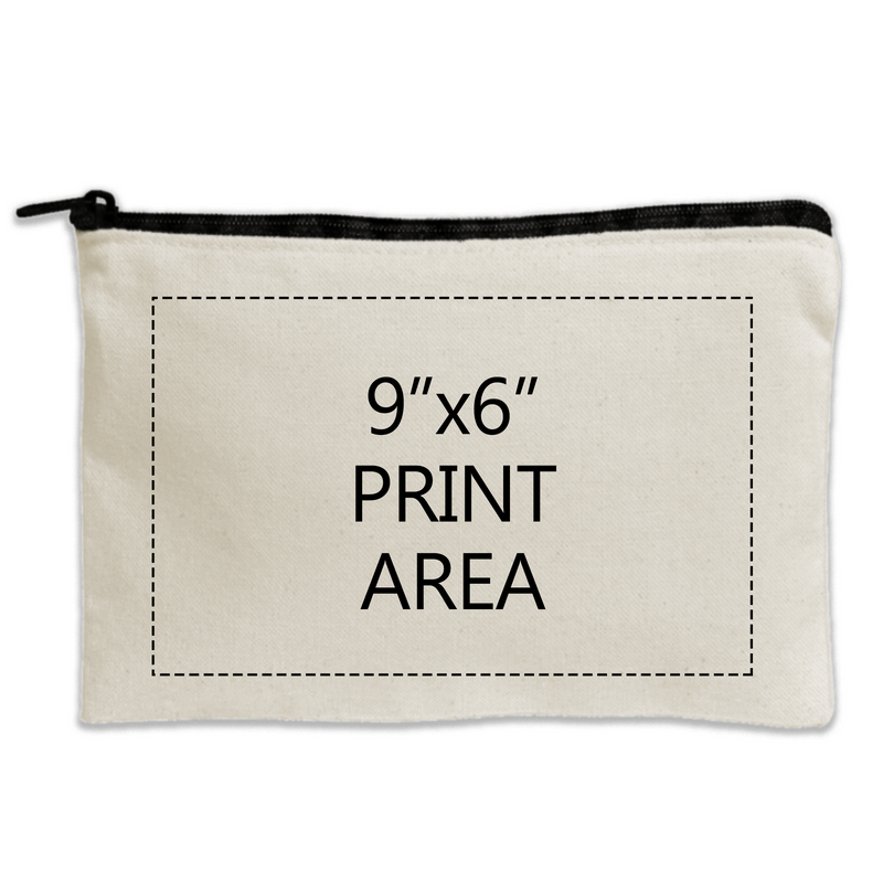 Travel Canvas Zipper Pouch 11"x 8.5"-zoom-