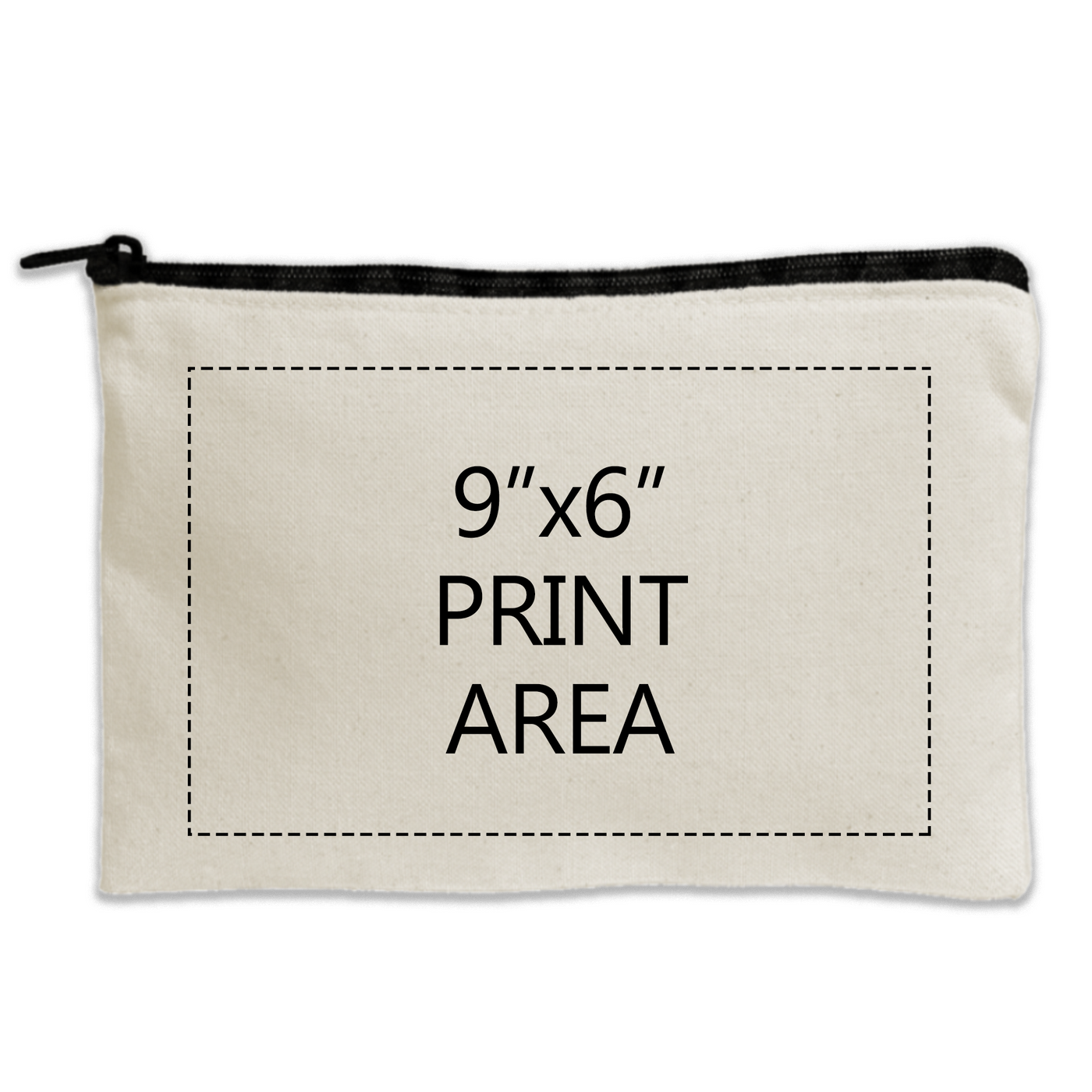 Travel Canvas Zipper Pouch 11"x 8.5"